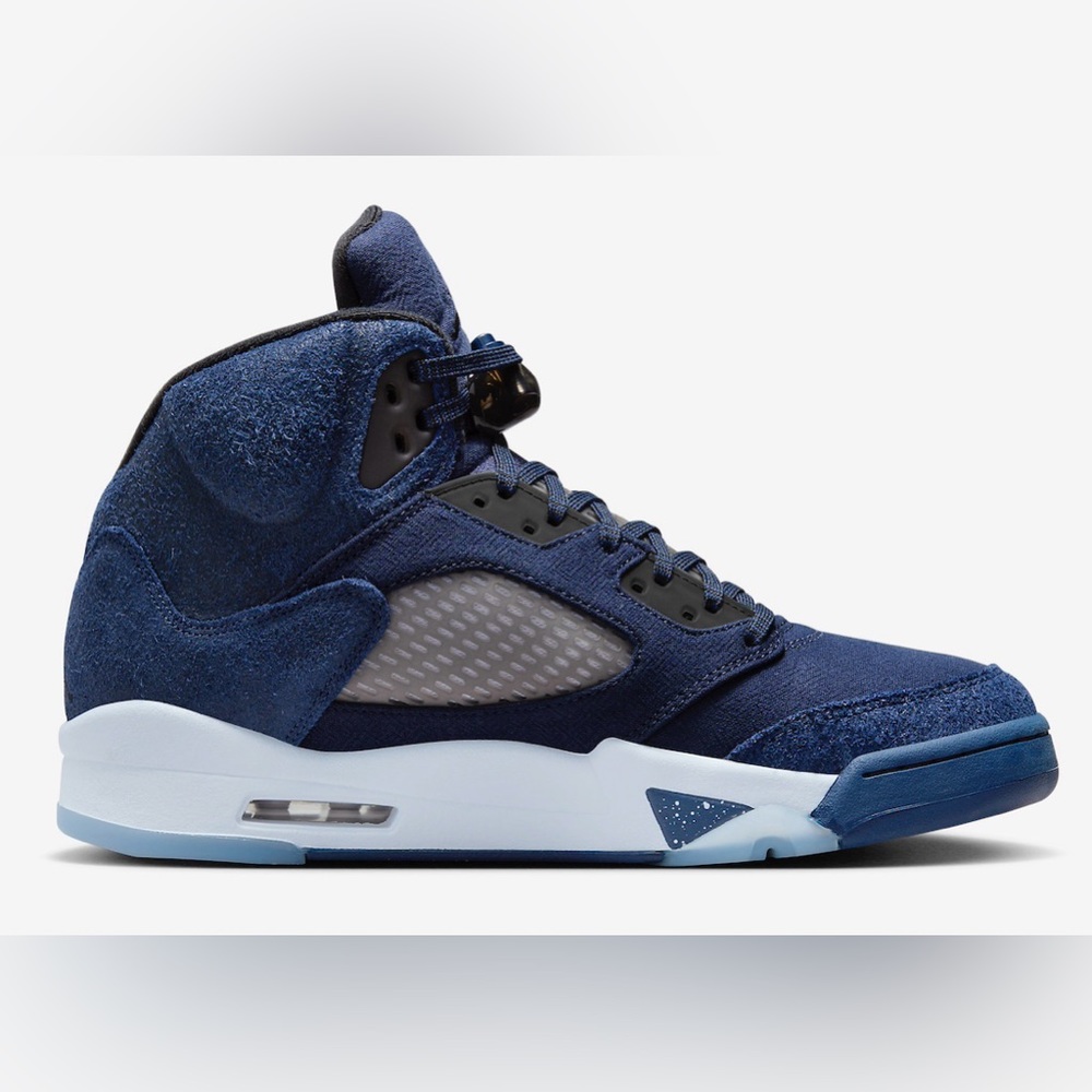AIR JORDAN 5 MIDNIGHT NAVY black football grey FD6812-400 size 8 - 14 - Picture 8 of 12